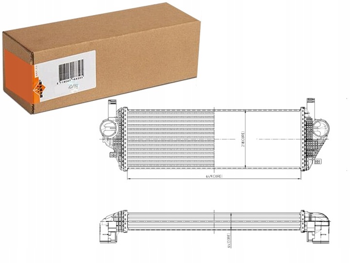 фото №1, Интеркулер радиаторов воздуха впускной jeep grand cherokee grand