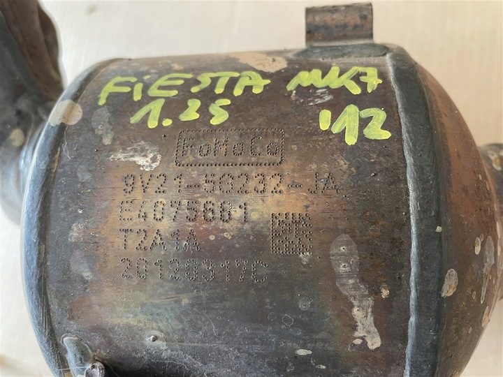 фото №7, Катализатор коллектор выпускной 1.25 16v ford fiesta mk7 8a6g 08-14r