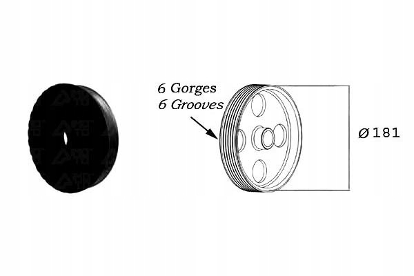 фото №2, Колесо ременное вала alfa romeo 159 00- 2.4 sasic