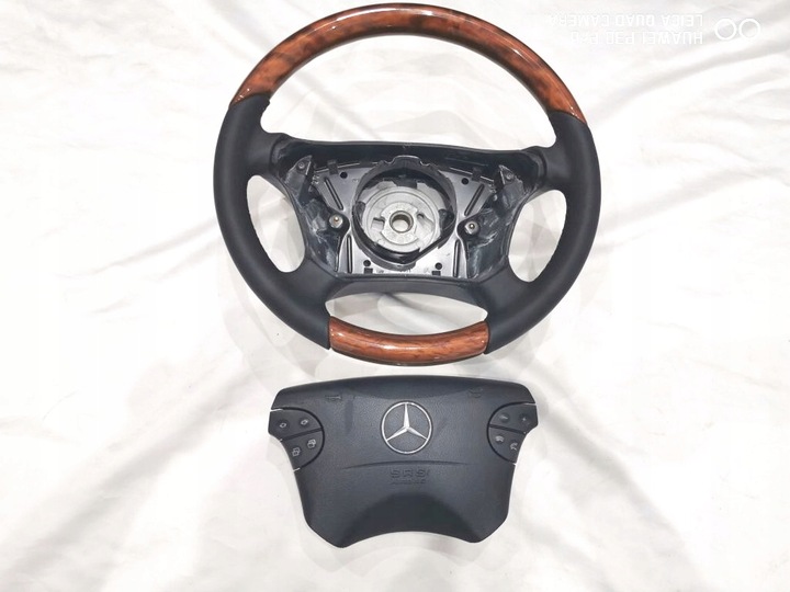 фото №7, Mercedes e класс w210 рестайлинг g класс w461 руль кожа + дерево подушка безопасности