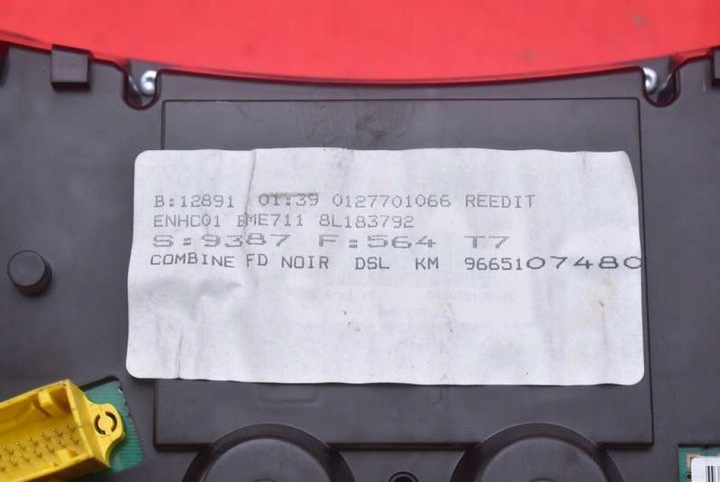 фото №11, Спидометр приборы eu 9665107480 peugeot 308 1 i t7 1.6 hdi 90 km 07-11