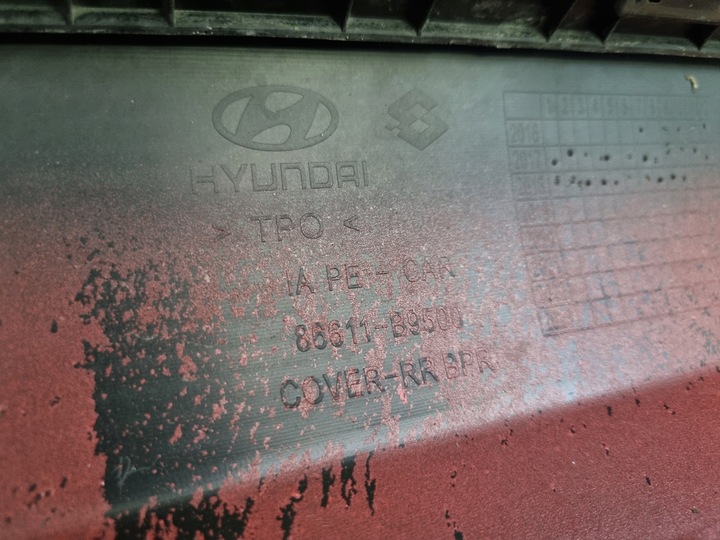 фото №16, Бампер зад задній hyundai i10 ii рестайлінг 2016-2020 оригінал 86611-b9500