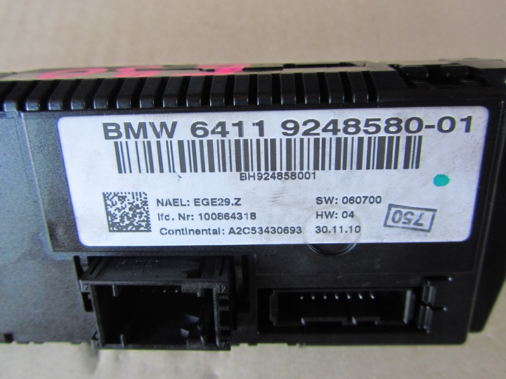 фото №6, Панель кондиціонер сидінь bmw e90 e91 e92 x1 e84