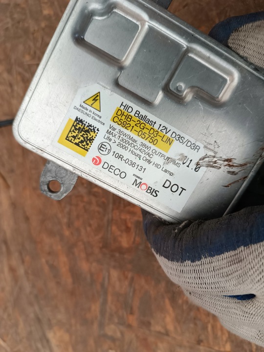 фото №9, Модуль преобразователь ксенон hyundai i40 c5921-05750 + лампочка osram d3s 35w