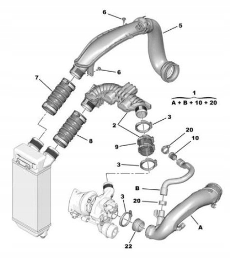 фото №1, Оригинальный номер peugeot v758424680 прокладка шланг впускного