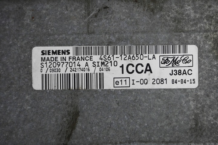 фото №8, Ford fusion 4s61-12a650-la ecu комп'ютер
