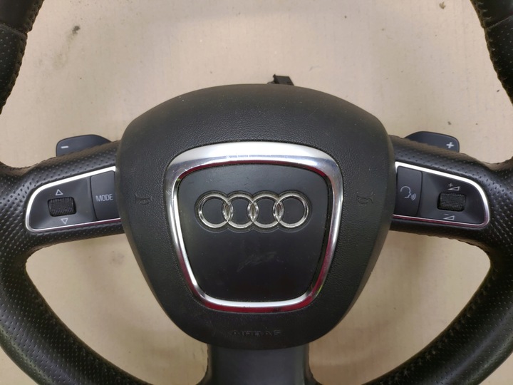 фото №9, Руль + подушка безопасности мультифункция кожа лепестки s-line audi a6 c6