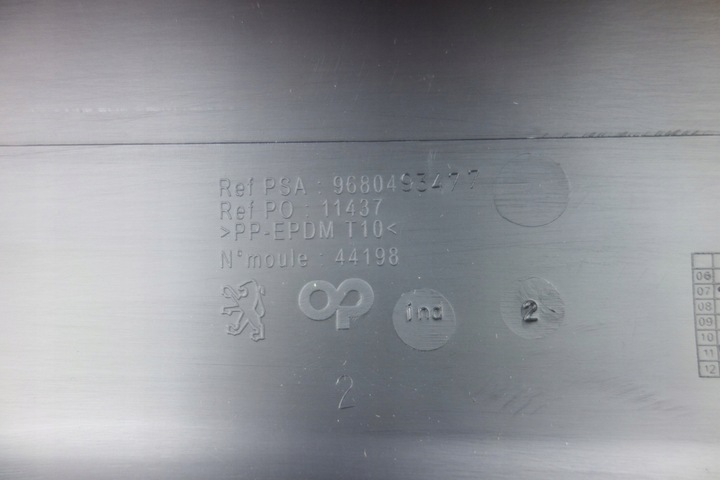 фото №9, Peugeot 308 t7 2007- планка спойлер бампера перед нова! oe! 9680493477