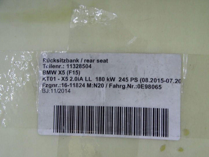 фото №15, Bmw x5 f15 13-18 сиденья комфорт диван бежевая кожа европа 5 человек 40km