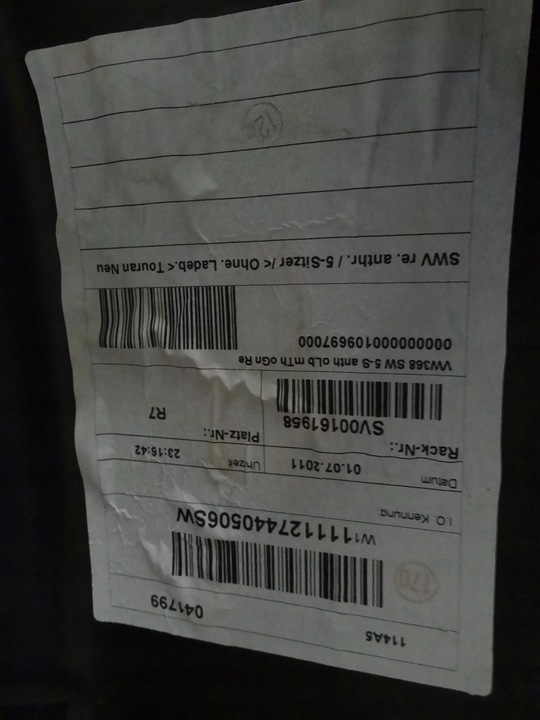 фото №7, Vw touran ii 2013 обшивка боковина оббивка багажника праві зад