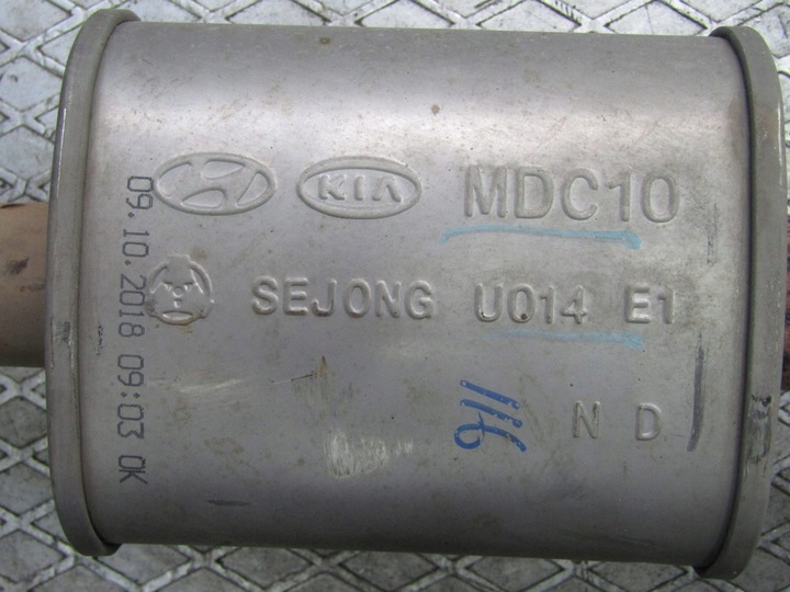 фото №9, Sportage iv рестайлінг 1.6 gdi 19r глушник tłumnik кінцевий середній вихлоп труба