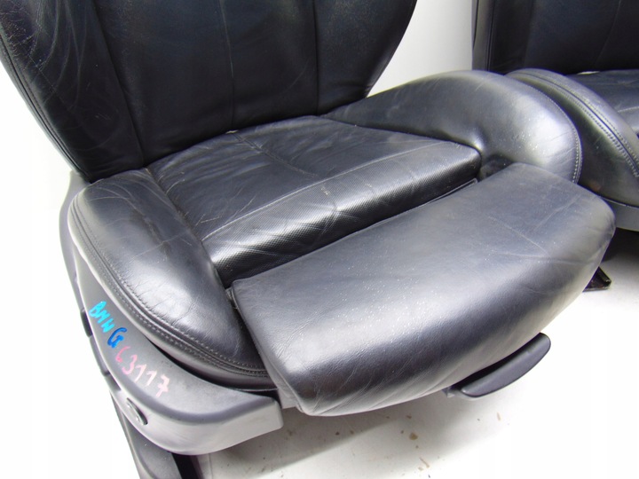 фото №7, Сидіння водія пасажира комплект зад чорна шкіра bmw e63