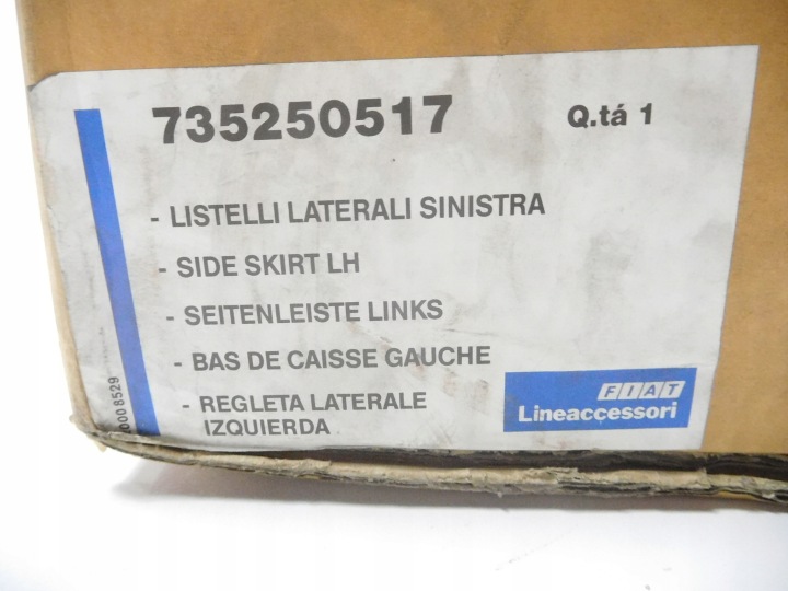 фото №11, Молдинг порога, накладка декоративна порога fiat seicento oem номер 735250517