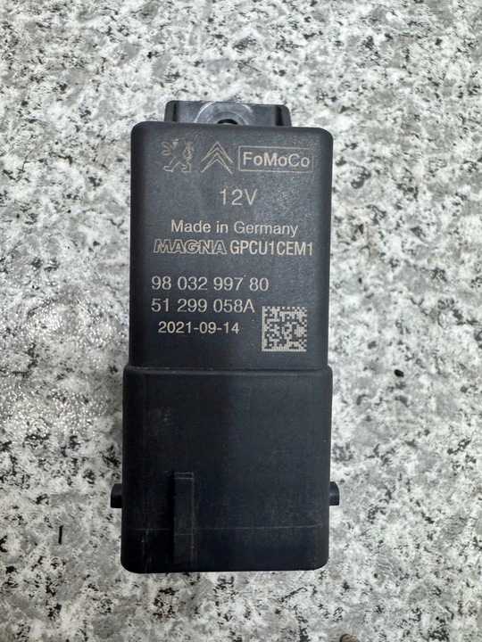 фото №1, Реле свічок розжарювання combo e iv berlingo iv partner iv 9803299780