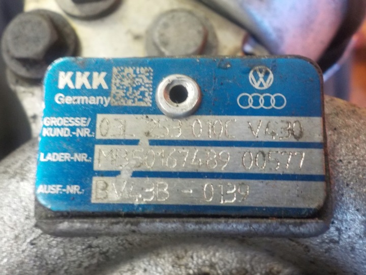 фото №6, Vw passat a3 golf 2.0 tdi 11r 140km cba турбіна турбонагнітач 03l253010c