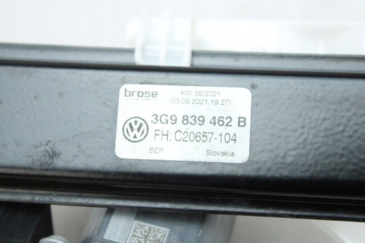 фото №8, Оригинальный механизм стёкла правые зад volkswagen passat b8 универсал 3g9839462b