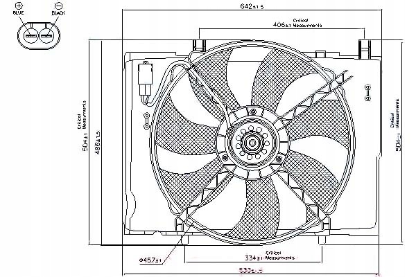 фото №2, Вентилятор радиатор з корпус mercedes c w202