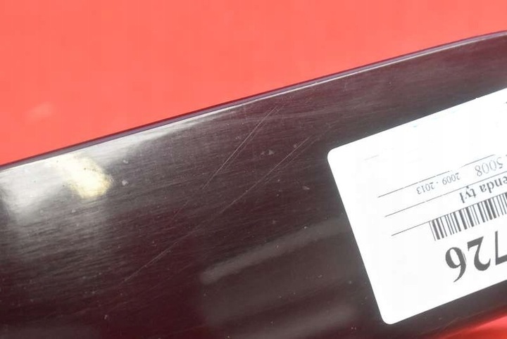 фото №8, Накладка ручка крышки зад задняя чёрная 9684414777 peugeot 5008 1 i 09-13