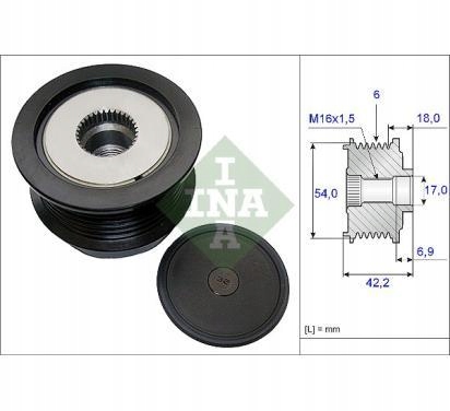 фото №2, Ina сцепление генератора opel astra h signum