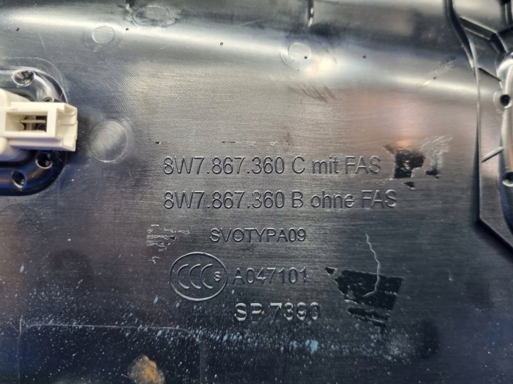 фото №8, Audi a5 s5 f5 8w7 cabrio защита обивка потолок оригинал 8w7867360c