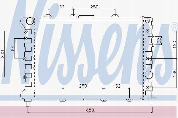 фото №13, Радиаторов двигателя nissens 60044 60624581