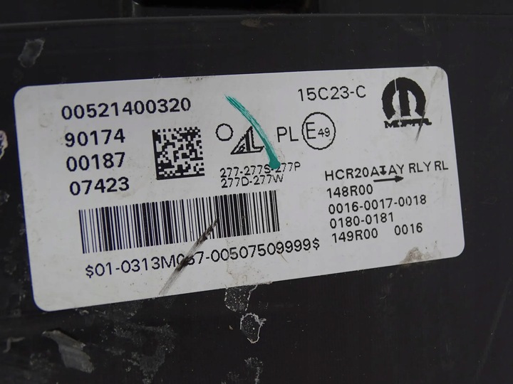 фото №7, Лампа перед передняя левая fiat 500e 500 e