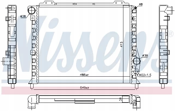 фото №13, Nissens 60051 радіаторів, система охолодження двигуна