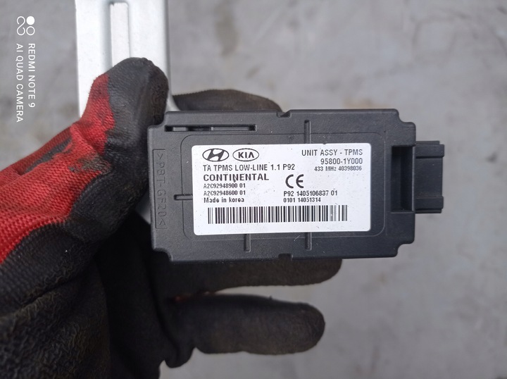 фото №1, Модуль давления w шинах kia picanto ii 11-