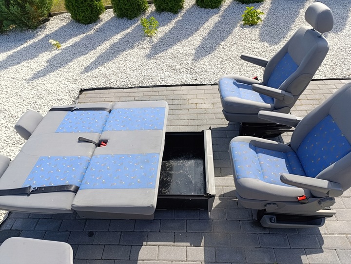 фото №3, Сиденья перед kapitańskie диван двойное сиденье кровать vw t5 t6 california obracane