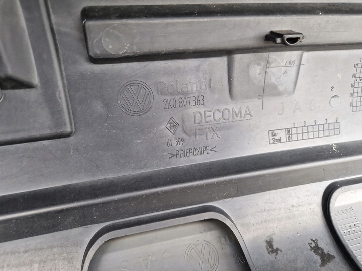 фото №7, Vw caddy 2k0 2k 03-15 бампер зад задній 2k0807421