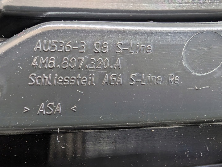 фото №8, Audi q8 4m8 s-line решітка бампера праві зад задня 4m8807320a нова оригінал