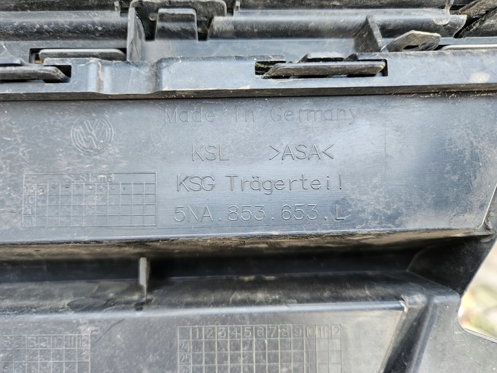 фото №11, Решітка хром решітка радіатора бампера vw tiguan ii рестайлінг 5na 5na853659