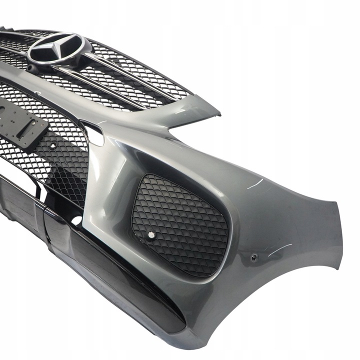 фото №16, Mercedes w166 бампер переднее amg selenite серый серый металлик - 992