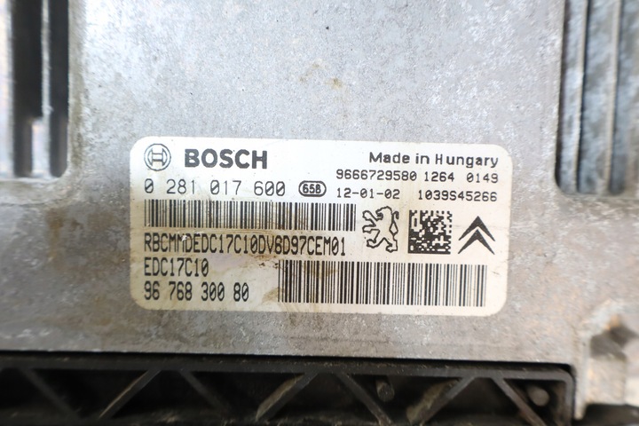 фото №4, Комп'ютер двигуна citroen ds3 1.6hdi