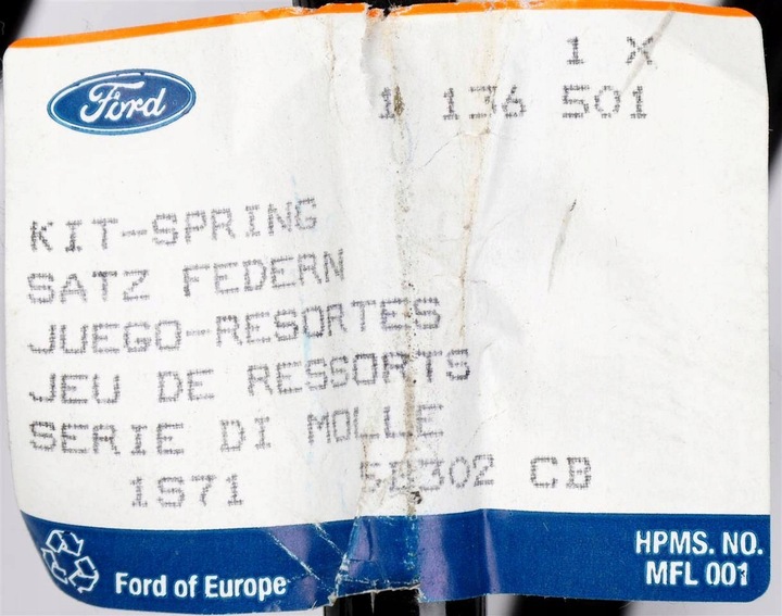 фото №5, Пружина амортизатора перед mondeo 2000-2002