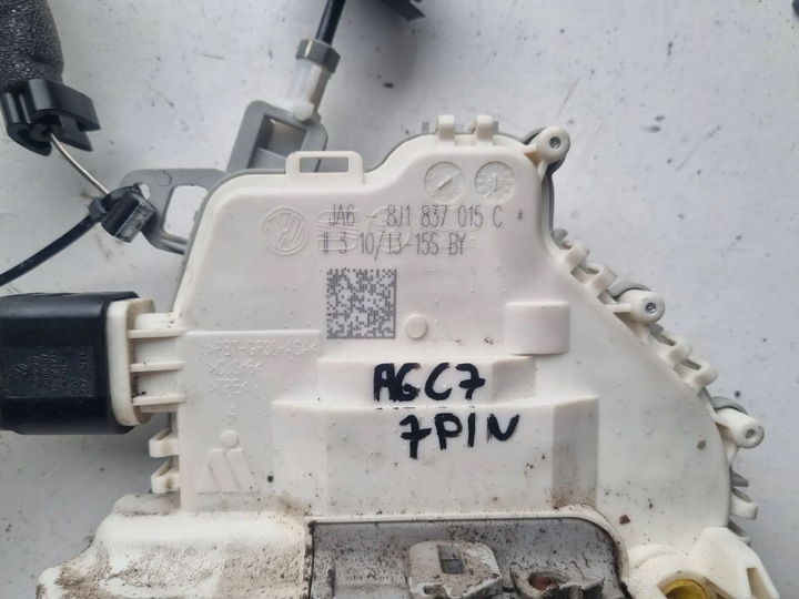 фото №3, Audi a6 c7 замок двері лівий перед 8j1837015c 7 pin + ручка європа