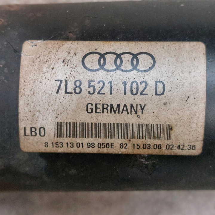 фото №14, Audi q7 4l 4,2fsi вал привідний 7l8521102d