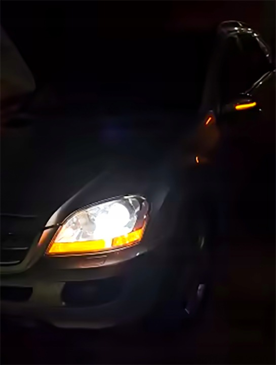 фото №9, Поворотники динамічний led дзеркало mercedes gl x164 klasa r 251 ml w164