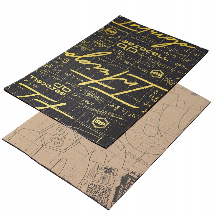 фото №15, Коврик шумопоглощающая stp aerocell intrigo 6mm 50x32cm butylowa з granulkami