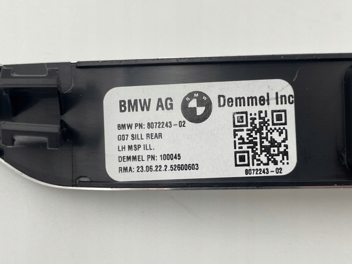 фото №11, Bmw g05 g06 g07 планки накладки порогові м-пакет підсвічуваний 5a60665