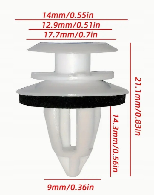 фото №8, Кліпса штифт кліпси оббивка двері do bmw 3 e36 e46 e90 f30 5 e34 e39 20szt