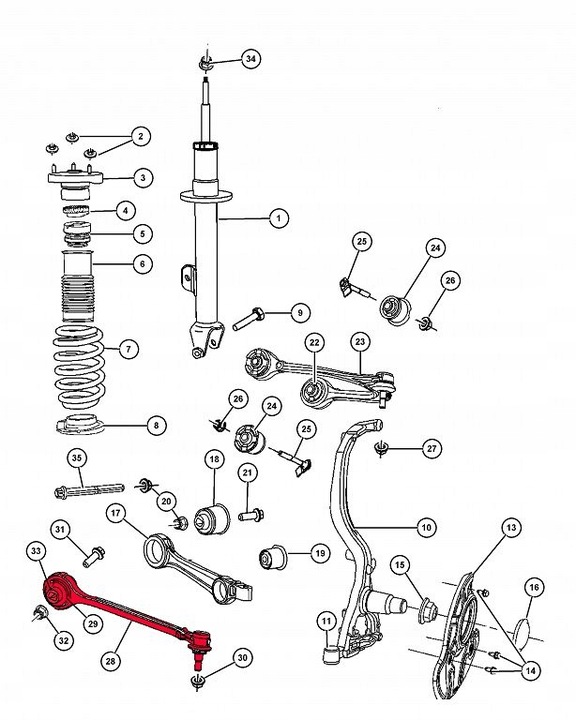 фото №2, Рычаг правые rwd chrysler 300c magnum charger