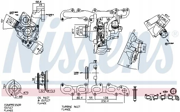 фото №10, Турбонагнітач турбіна 93420 nissens audi a3