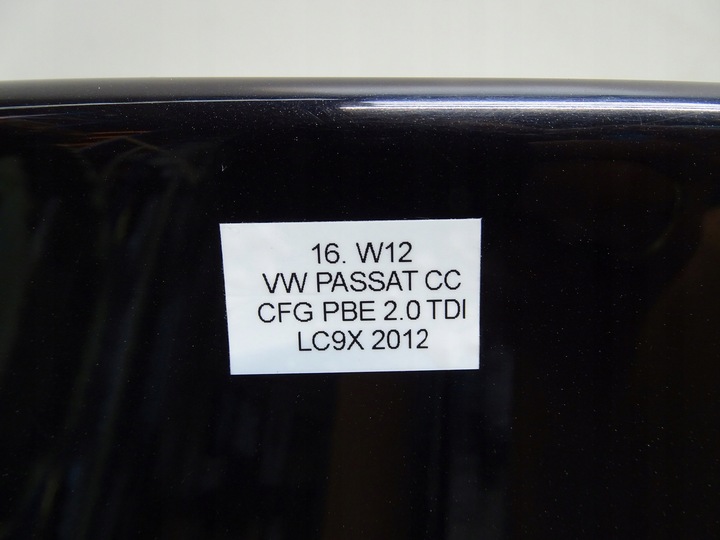 фото №13, Крышка зад задняя багажника lc9x vw passat cc 3c8 рестайлинг 11-16r