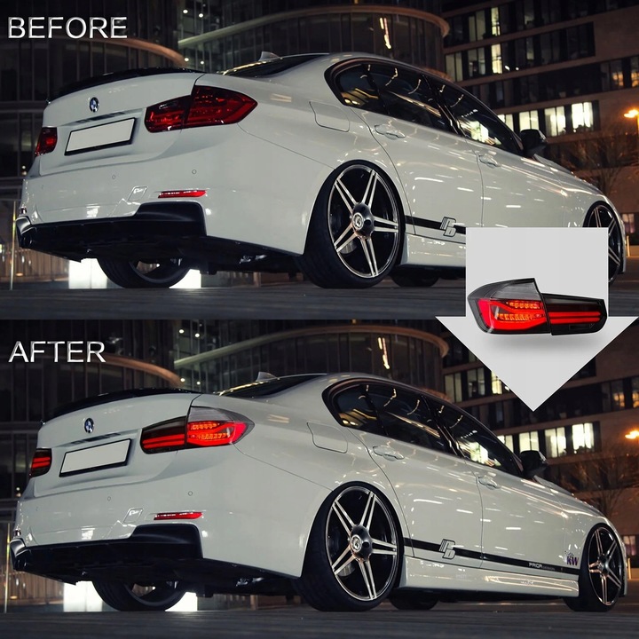 фото №13, Набор задних света автомобильных led do bmw 3 f35 f30 f80 m3 2013-2018