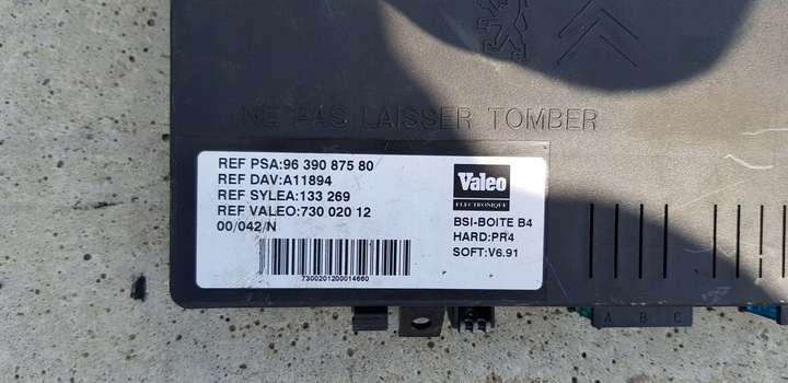 фото №2, Citroen c3 1.1 b модуль bsi 9639087580