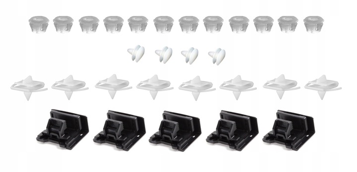 фото №1, Набір кліпси кліпсів кронштейни планки порога bmw 5 e34 m-tech