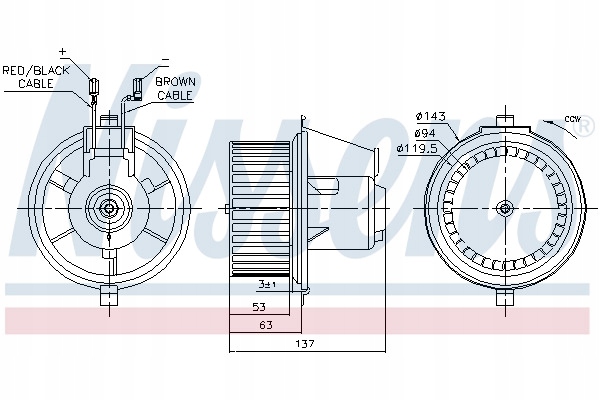 фото №11, Двигатель электрический nissens 87148 pl dystrybucja