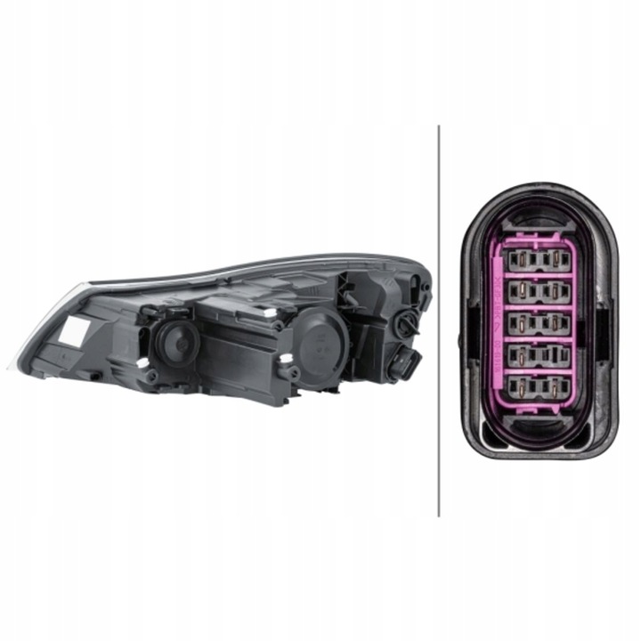 фото №4, Лампа skoda octavia ii 09-13 фара правий