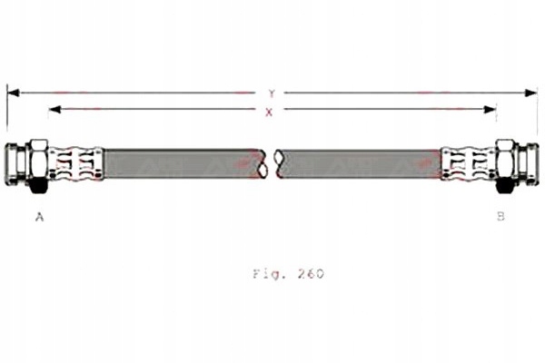 фото №12, Трубка  тормозной гибкий mazda 323 94-98 зад